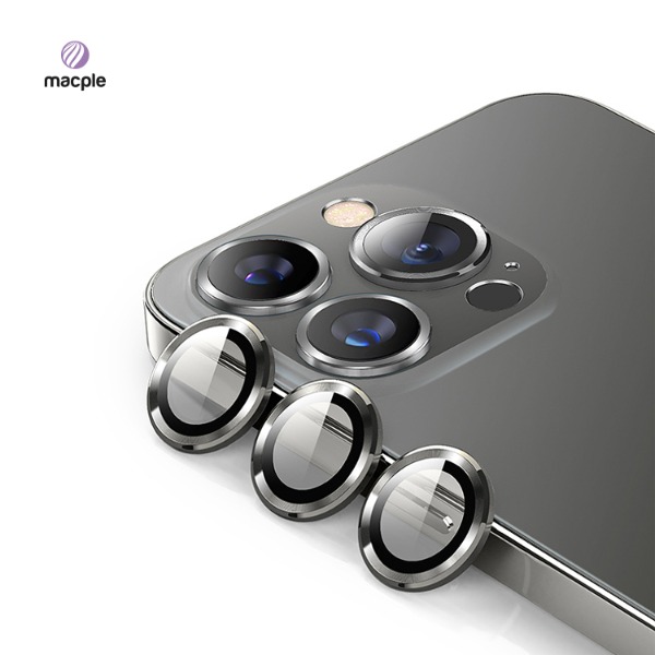 맥플 아이폰13 PRO/13 PRO MAX 공용 메탈 엣지 카메라 보호 필름 강화유리 - 맥플(Macple)